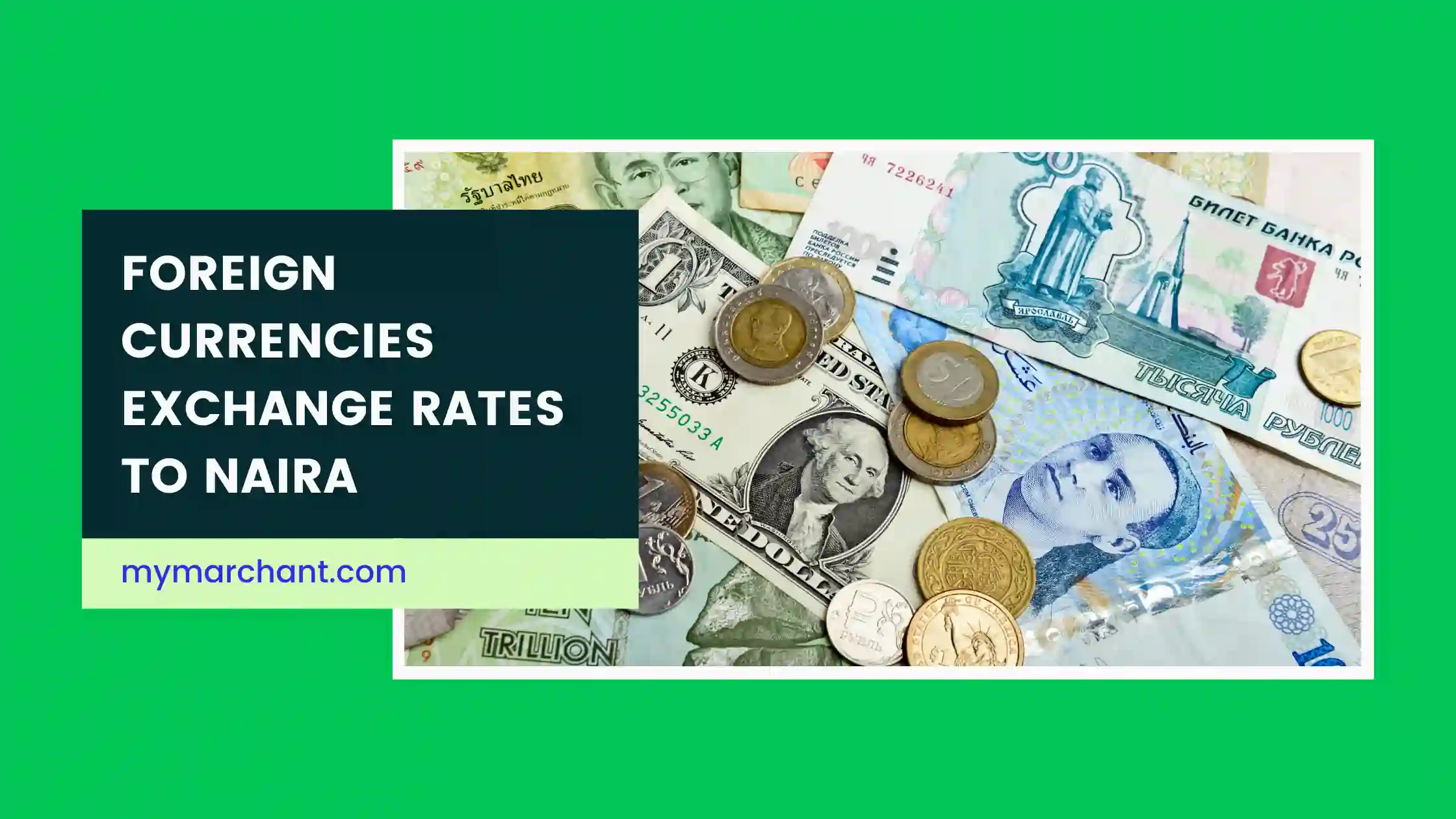 Exchange rates for US Dollars to Naira, Pounds to Naira and Euro to Naira